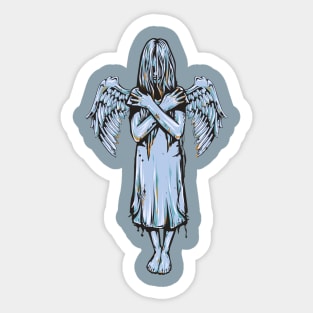 Angel Girl Earns Her Wings Sticker